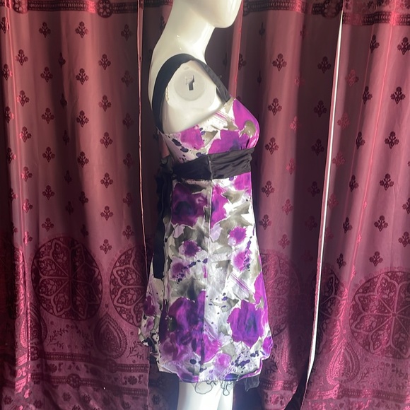 3/$20 Y2K Does Rockabilly Purple & Black Circle Sundress Byer Size Seven - Picture 6 of 11